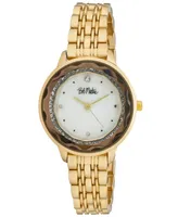 Bob Mackie Unisex Quartz Gold-Tone Alloy Watch 34mm