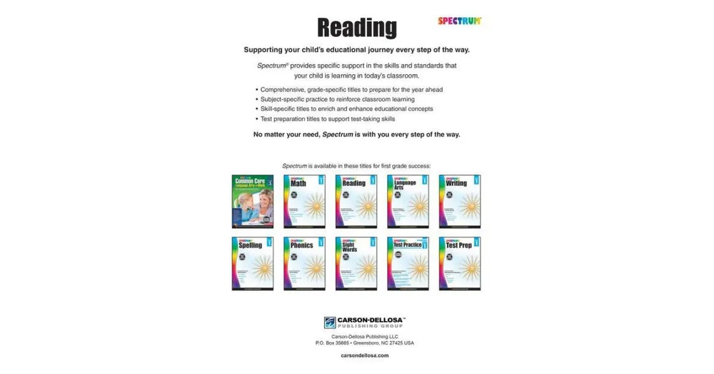 Spectrum Reading Workbook