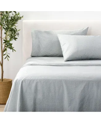 Nate Home by Nate Berkus Block Print Percale Sheet Set - Twin Xl, 3 Piece Set