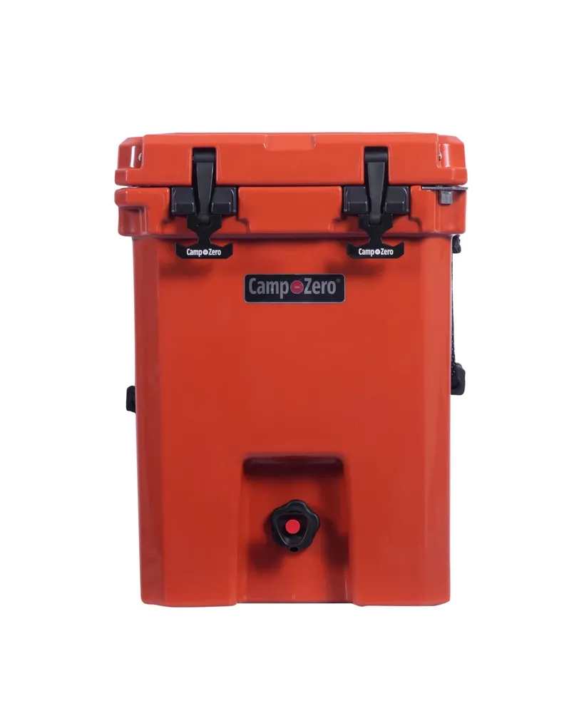 Camp-zero 20L Premium Drink Cooler with 2 Molded-in Beverage Holders | Burnt Orange
