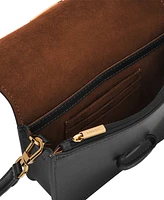 Fossil Lennox Flap Leather Crossbody Bag