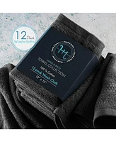 Hearth & Harbor Bath Towel Collection, 100% Cotton Luxury Set of 12 Multipurpose Wash Cloths