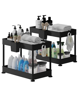 StorageBud Under Sink Bathroom & Kitchen Cabinet Organizer