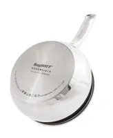 BergHOFF Belly Shape 18/10 Stainless Steel 6.25" Sauce Pan with Glass Lid, 1.5qt.