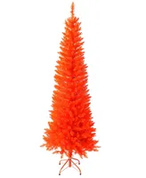 Kurt Adler 6' Pre-Lit Orange Slim Tree