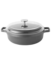 BergHOFF Gem 4Pc Nonstick Cast Aluminum Cookware Set, Fry pan, Grill Pan & Saute Pan