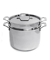 BergHOFF Professional 3Pc Tri-Ply 18/10 Stainless Steel Steamer Set, Ss Lid