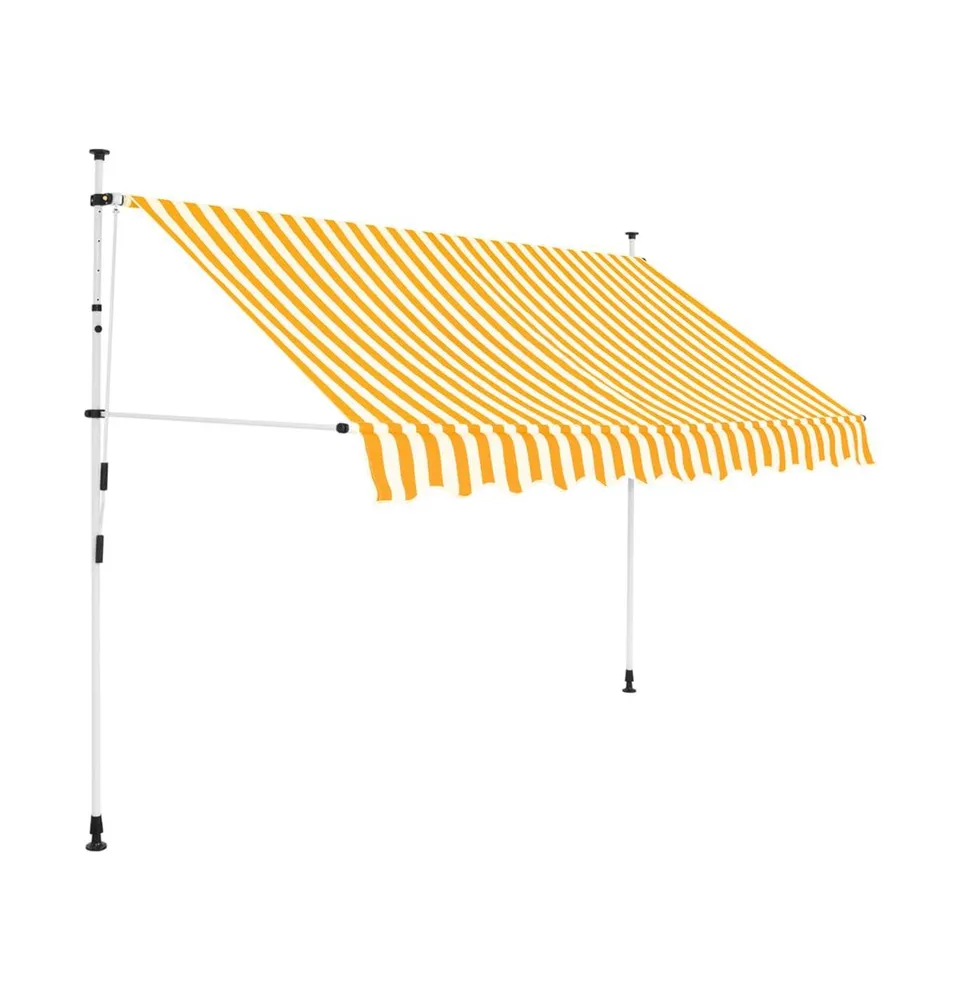 Manual Retractable Awning 118.1" and Stripes