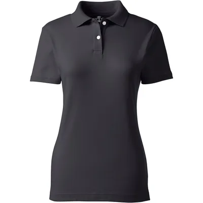 Lands' End Women's School Uniform Short Sleeve Feminine Fit Interlock Polo Shirt