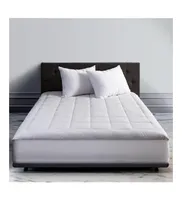 Circles Home Circleshome Ultra-Plush Down Alternative Cotton Top Mattress Pad White Twin Xl