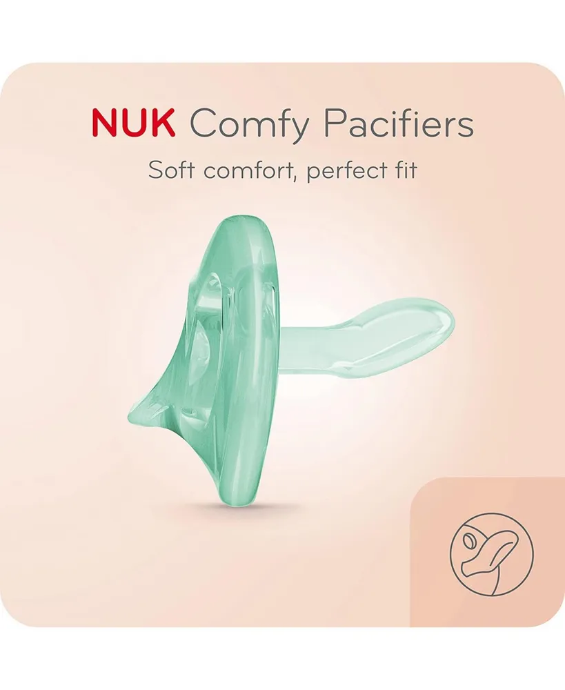 Nuk Comfy Orthodontic Pacifiers, 6-18 Months, 5 Pack - Assorted Pre