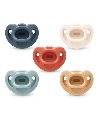 Nuk Comfy Orthodontic Pacifiers, 6-18 Months, 5 Pack - Assorted Pre