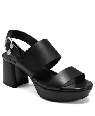 Aerosoles Women's Carimma Leather Platform Heel Sandal