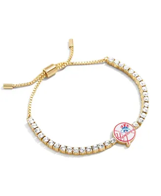 Women's Baublebar New York Yankees Pull-Tie Tennis Bracelet