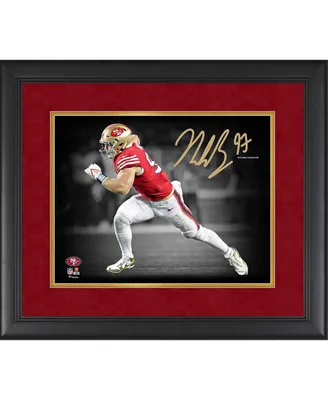 Nick Bosa San Francisco 49ers Facsimile Signature Framed 27'' x 22'' x 1'' Spotlight Photograph