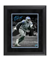 Penei Sewell Detroit Lions Facsimile Signature Framed 11" x 14" Spotlight Photograph