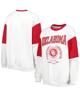 Women's Gameday Couture White Oklahoma Sooners It's A Vibe Dolman Pullover Sweatshirt