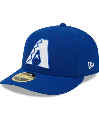 Men's New Era Royal Arizona Diamondbacks White Logo Low Profile 59FIFTY Fitted Hat