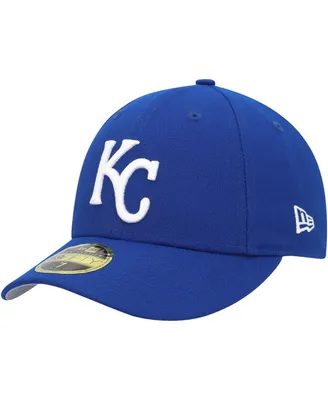 Men's New Era Royal Kansas City Royals White Logo Low Profile 59FIFTY Fitted Hat