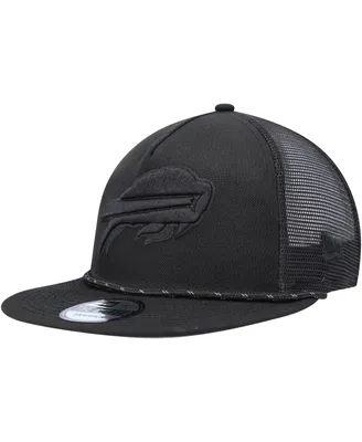 Men's New Era Black Buffalo Bills Illumination Golfer Snapback Trucker Hat