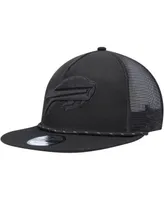 Men's New Era Black Buffalo Bills Illumination Golfer Snapback Trucker Hat