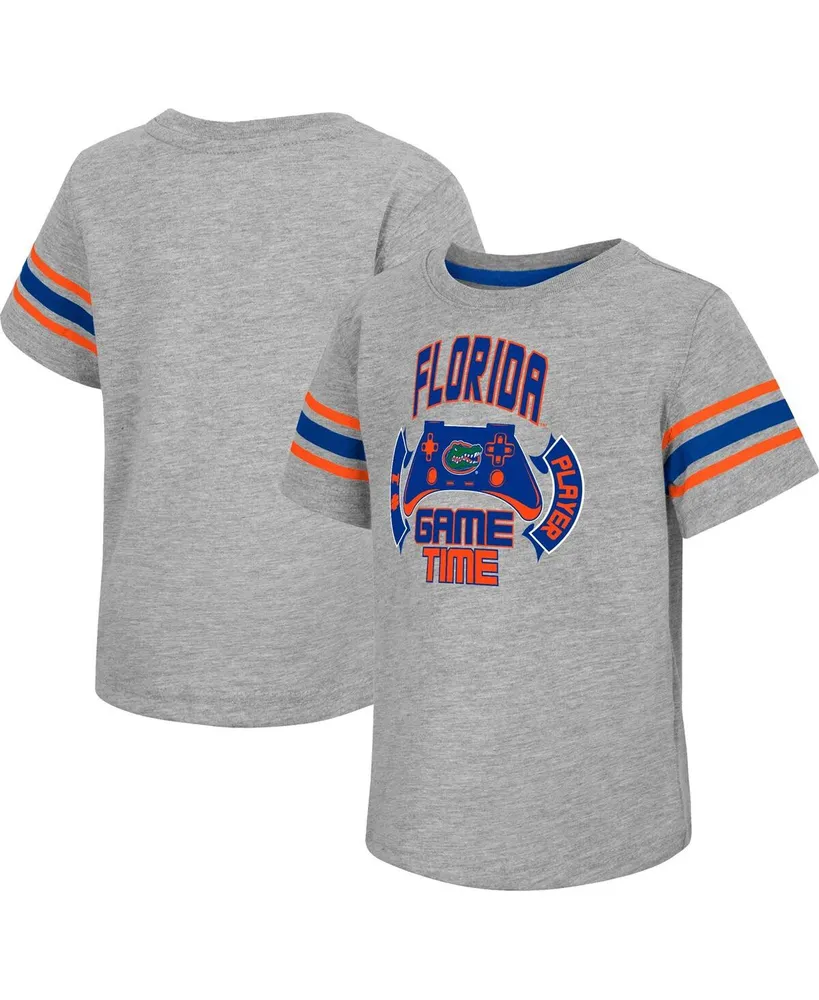 Toddler Boys and Girls Colosseum Heather Gray Florida Gators Gamer T-shirt