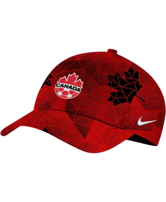 Women's Nike Red Canada Soccer Campus Adjustable Hat
