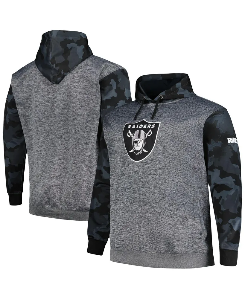 Men's Fanatics Branded Black Las Vegas Raiders Big & Tall Front Runner Pullover Hoodie