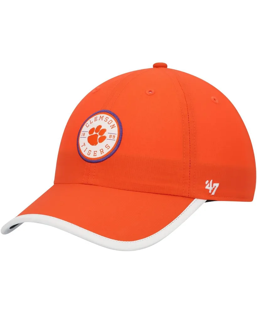 Men's '47 Brand Orange Clemson Tigers Microburst Clean Up Adjustable Hat
