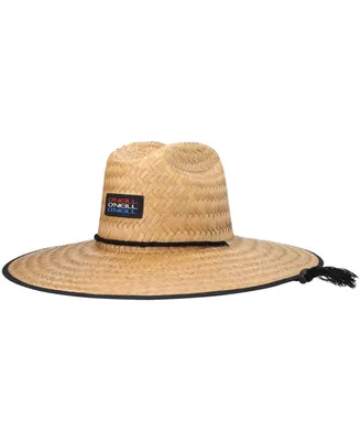 Men's O'Neill Natural Sonoma Prints Logo Straw Lifeguard Hat