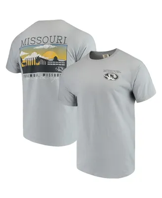 Men's Gray Missouri Tigers Comfort Colors Campus Scenery T-shirt