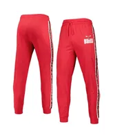 Men's Concepts Sport Red Chicago Bulls Team Stripe Jogger Pants