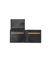 Champs Men's Leather Rfid Wallet Gift Box