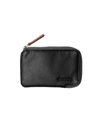 Champs Men's Zip Case Leather Rfid Card Holder Gift Box