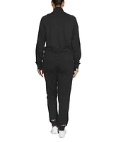 Galaxy By Harvic Women's Moisture Wicking Performance Active Track Jacket and Jogger Set