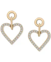 Wrapped in Love Diamond Heart Drop Earrings (1/2 ct. t.w.) in 14k Gold, Created for Macy's