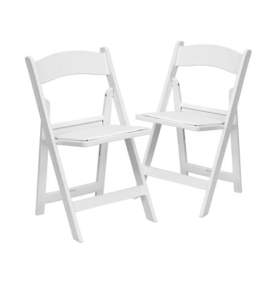 Folding Chair - Resin– 2 Pack 800Lb Weight Capacity Event