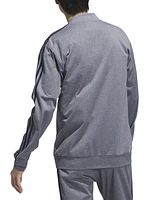 adidas Men's Tricot Heathered Logo Track Jacket