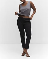 Mango Women's Crop Skinny Trousers