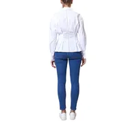 French Connection Women's Rhodes Cotton Poplin Corset Shirt