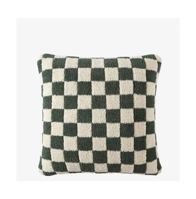 Sunday Citizen Checkerboard Decorative Pillow, 20" x