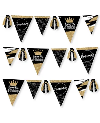 Hoco Dance - Diy Homecoming Pennant Garland Decoration - Triangle Banner - 30 Pc