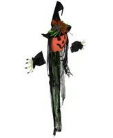 Creepy Jack-o'-Lantern 3-d Halloween Window Decoration Set, 3-Piece