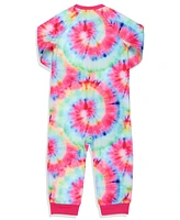 Scooby-Doo Toddler Girls Tie-Dye Flower Union Suit Footless Sleep Pajama