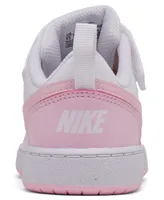 Nike Toddler Girls Court Borough Low Recraft Adjustable Strap Casual Sneakers from Finish Line