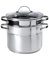 Denmark Unlimited Stainless Steel 3 Piece 8 Quart Multi-Cooker Set