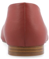 Journee Collection Women's Elowen Tru Comfort Foam Slip On Slim Squared Off Pointed Toe Flats