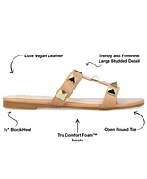 Journee Collection Women's Kendall Studded Sandals