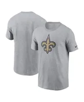 Men's Nike Gray New Orleans Saints Logo Essential T-shirt