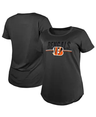 Cincinnati Bengals New Era Women's Raglan Lace-Up T-Shirt - Orange